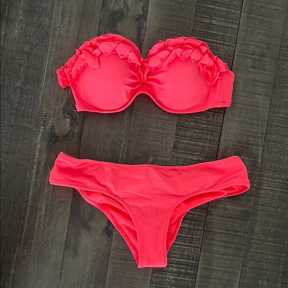 Victoria's Secret Pink Bandeau Bikini Set